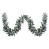 9' X 10" Pre-Lit Flocked Pine Artificial Christmas Garland - Multi Color Lights -Noel Twinkle Shop northlight m84264 10872.1667662036