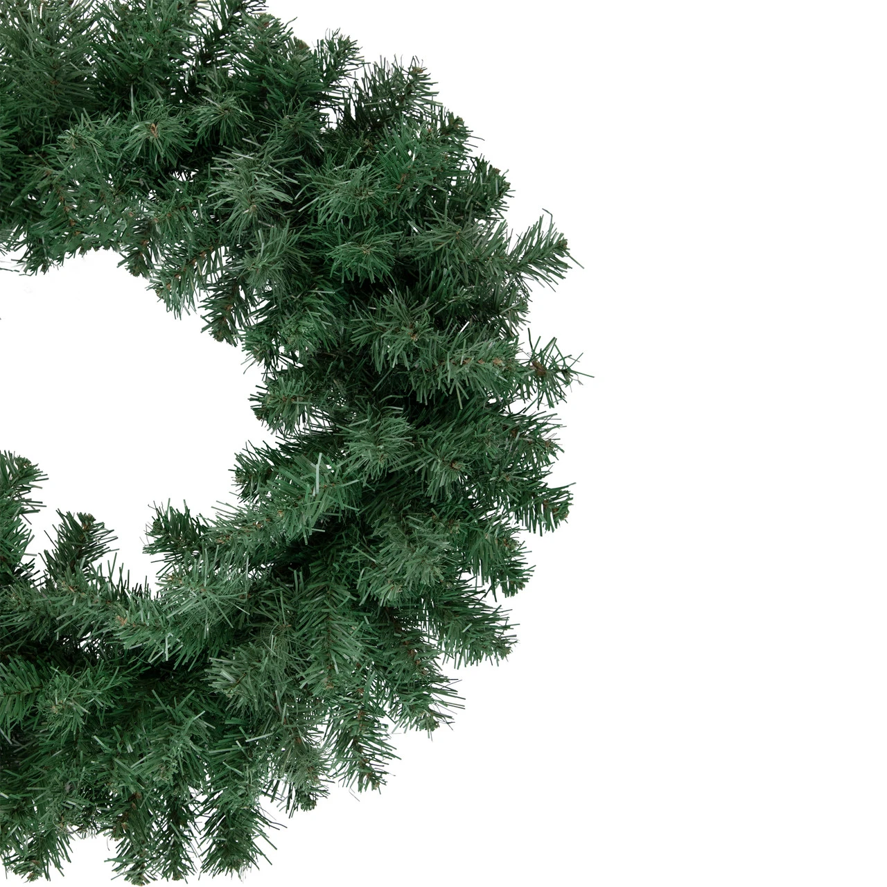 24" Medium Pine Artificial Christmas Wreath, Unlit 5 24" Medium Pine Artificial Christmas Wreath, Unlit - Image 3