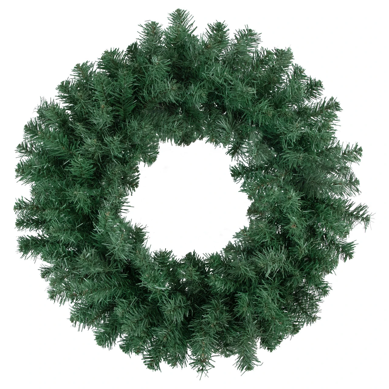 24" Medium Pine Artificial Christmas Wreath, Unlit 3 24" Medium Pine Artificial Christmas Wreath, Unlit