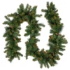9' X 10" Pre-Lit Yorkville Pine Artificial Christmas Garland - Clear Lights -Noel Twinkle Shop northlight m84276 1 02925.1668524935