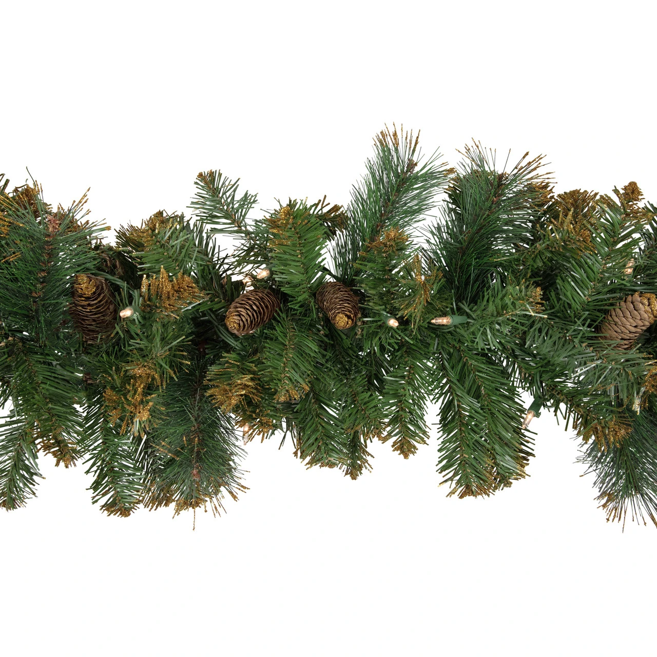 9' X 10" Pre-Lit Yorkville Pine Artificial Christmas Garland - Clear Lights 5 9' X 10" Pre-Lit Yorkville Pine Artificial Christmas Garland - Clear Lights - Image 3