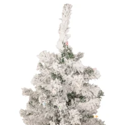 4.5' Pre-Lit Medium Heavily Flocked Pine Artificial Christmas Tree, Multicolor Lights 10 4.5' Pre-Lit Medium Heavily Flocked Pine Artificial Christmas Tree, Multicolor Lights -Noel Twinkle Shop northlight m88558 3 updated 49147.1667641277