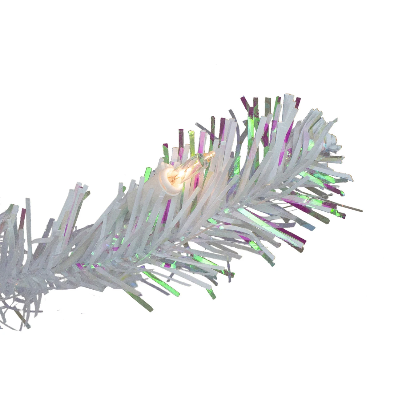 3' Pre-lit White Iridescent Pine Artificial Christmas Tree - Clear Lights 5 3' Pre-lit White Iridescent Pine Artificial Christmas Tree - Clear Lights - Image 3