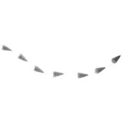 6.75' LED Lighted B/O Silver Mini Sisal Tree Christmas Garland - Warm White Lights -Noel Twinkle Shop northlight my89443 sample 37362.1667560781