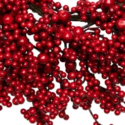 Red Berries Artificial Christmas Wreath, 22-Inch, Unlit -Noel Twinkle Shop northlight nl00330 2 updated 56308.1669936911