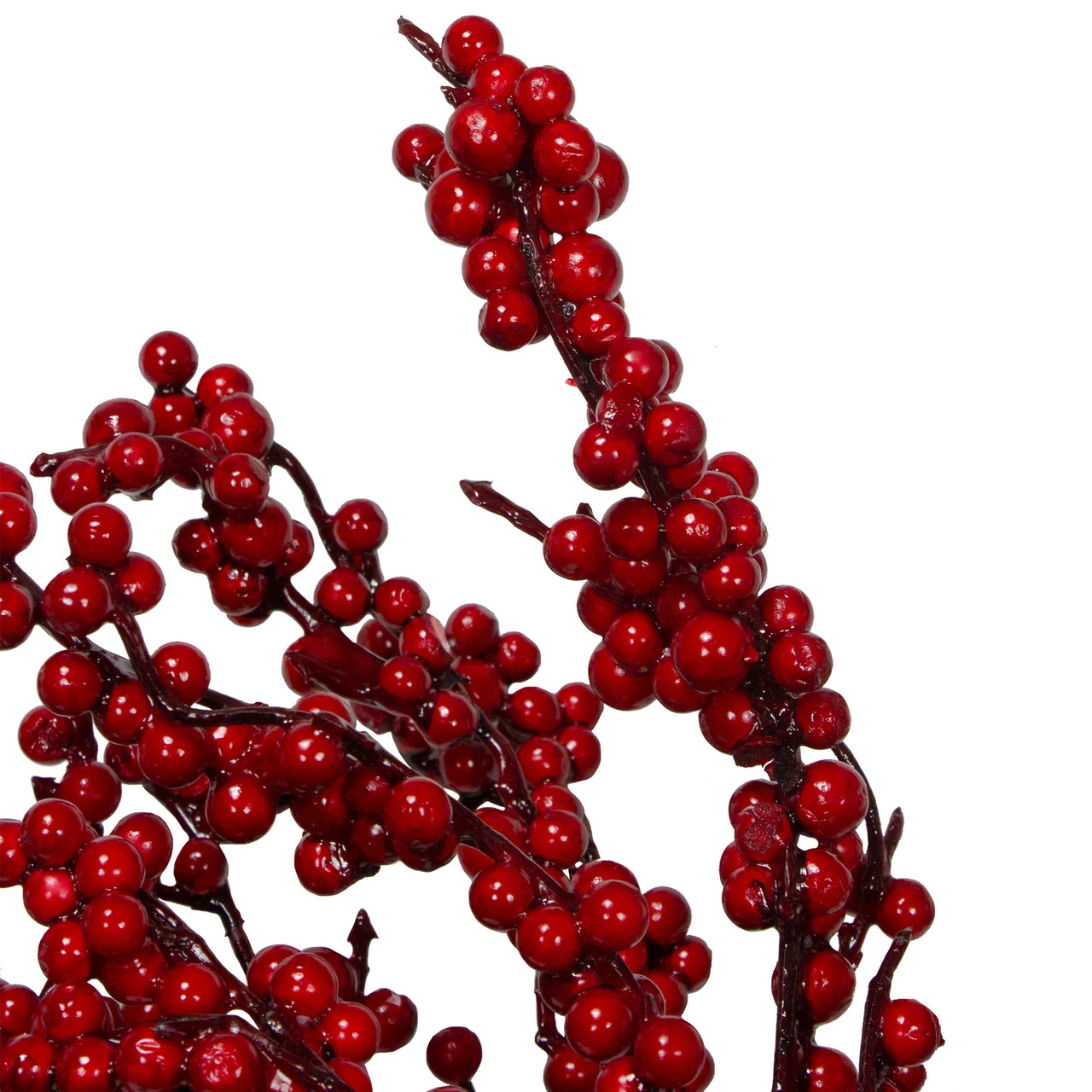 28" Red Berries Artificial Christmas Wreath - Unlit 5 28" Red Berries Artificial Christmas Wreath - Unlit - Image 3