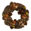 Pine Cones And Gourds Autumn Harvest Wreath, 13.25-Inch, Unlit -Noel Twinkle Shop northlight nl00535 55852.1667597382