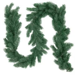 6' X 7" Frosted And Dusted Green Pine Artificial Christmas Garland - Unlit