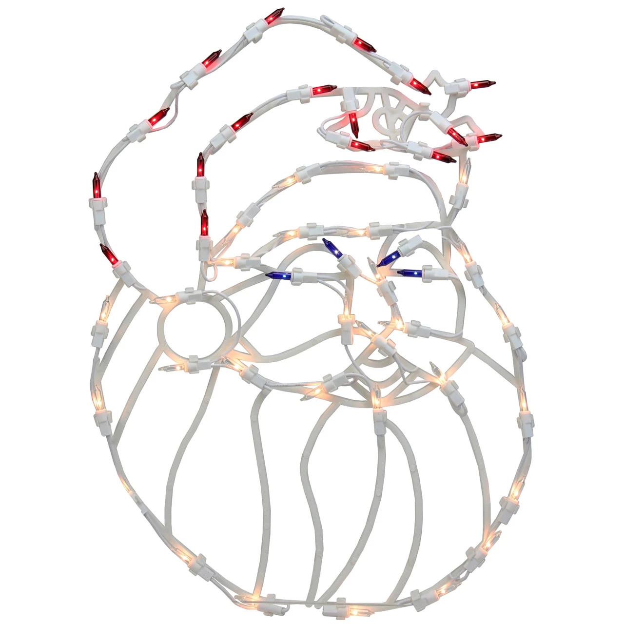 18" Lighted Santa Claus Christmas Window Silhouette Decoration 4 18" Lighted Santa Claus Christmas Window Silhouette Decoration - Image 2