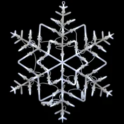 18" LED Lighted Snowflake Christmas Window Silhouette Decoration