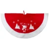 48" Red And White Winter Reindeer Embroidered Christmas Tree Skirt -Noel Twinkle Shop northlight nl01831 1 updated 66527.1667488357