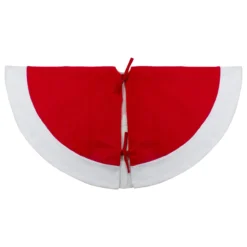 48" Red Sleigh And Reindeer Embroidered Christmas Tree Skirt 9 48" Red Sleigh And Reindeer Embroidered Christmas Tree Skirt -Noel Twinkle Shop northlight nl01832 3 updated 37983.1667662347