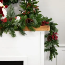 9' X 12" Mixed Green Beaver Pine Artificial Christmas Garland, Unlit 7 9' X 12" Mixed Green Beaver Pine Artificial Christmas Garland, Unlit -Noel Twinkle Shop northlight nl02571 new 11072.1667554524