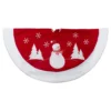 36" Red And White Winter Snowman Embroidered Christmas Tree Skirt -Noel Twinkle Shop northlight nl03060 1 updated 01123.1667661886