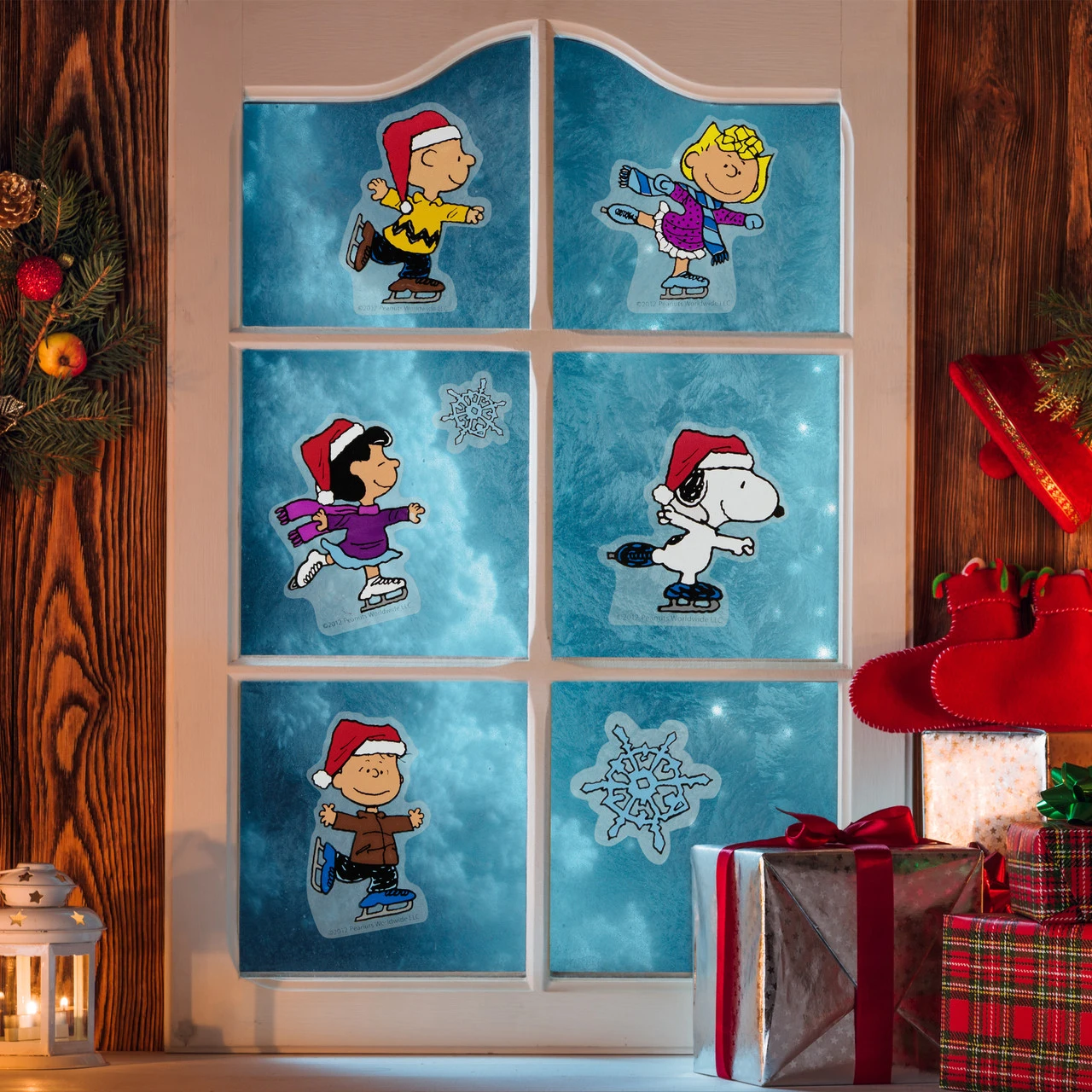 8-Piece Peanuts Christmas Nativity Double Sided Window Cling Decorations 4 8-Piece Peanuts Christmas Nativity Double Sided Window Cling Decorations - Image 2