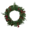 Pine Cones And Berries Artificial Christmas Wreath With Ribbon, 24-Inch, Unlit -Noel Twinkle Shop northlight s04206 updated 57815.1667573467