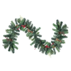 6' Foliage With Pinecone And Berry Artificial Christmas Garland - Unlit