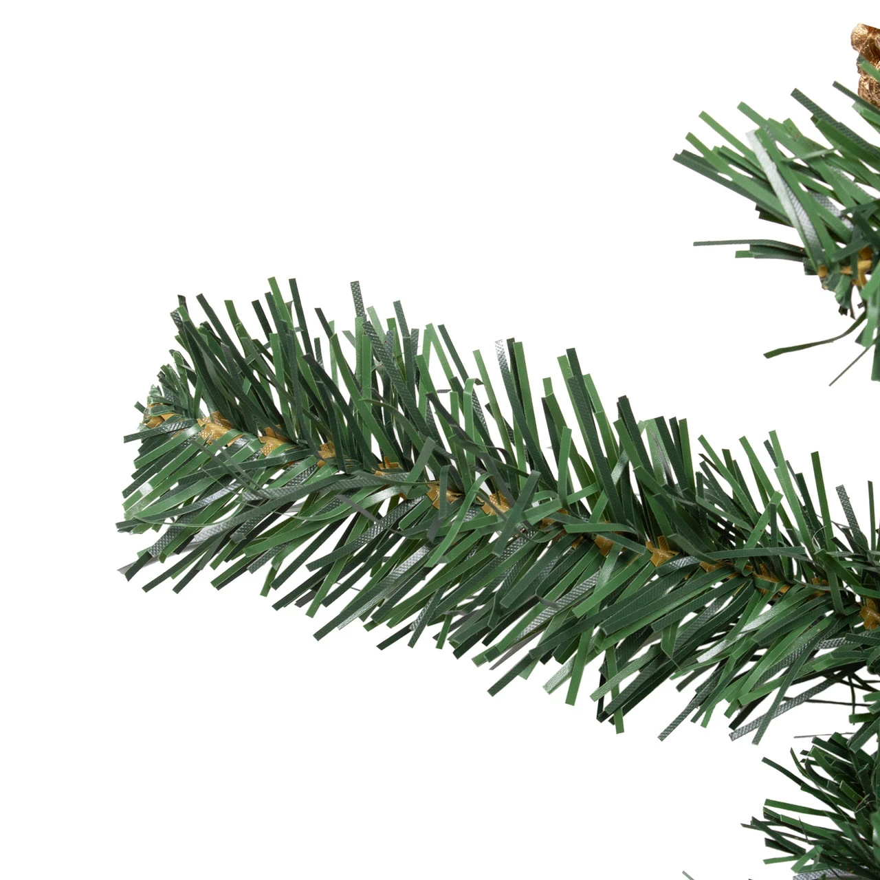 6' Red Ornaments And Poinsettias Artificial Christmas Garland- Unlit 4 6' Red Ornaments And Poinsettias Artificial Christmas Garland- Unlit - Image 2