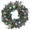 24" Unlit Pre-Decorated Pink And Gold Ornaments Frosted Artificial Christmas Wreath 2 24" Unlit Pre-Decorated Pink And Gold Ornaments Frosted Artificial Christmas Wreath -Noel Twinkle Shop northlight s27698 1 79239.1667529950