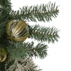 30" Pink And Gold Frosted Artificial Christmas Teardrop Swag - Unlit -Noel Twinkle Shop northlight s27700 2 06429.1667529951