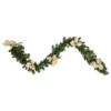 6' X 9" Poinsettia And Pinecone Artificial Christmas Garland, Unlit 2 6' X 9" Poinsettia And Pinecone Artificial Christmas Garland, Unlit -Noel Twinkle Shop northlight s84830 updated 17017.1667654646