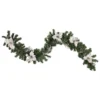 6' X 9" Silver Poinsettia And Pinecone Artificial Christmas Garland, Unlit 1 6' X 9" Silver Poinsettia And Pinecone Artificial Christmas Garland, Unlit -Noel Twinkle Shop northlight s84840 updated 29069.1667528382