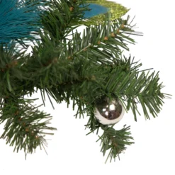 6' X 9" Peacock Feather And Poinsettia Artificial Christmas Garland, Unlit 7 6' X 9" Peacock Feather And Poinsettia Artificial Christmas Garland, Unlit -Noel Twinkle Shop northlight s84846 2 updated 44255.1667521525