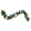 6' X 9" Peacock Feather And Poinsettia Artificial Christmas Garland, Unlit -Noel Twinkle Shop northlight s84846 updated 85728.1667521524