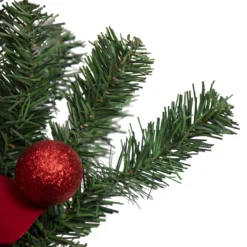 32" Red Poinsettia Pine Cone And Ball Artificial Christmas Teardrop Swag, Unlit 8 32" Red Poinsettia Pine Cone And Ball Artificial Christmas Teardrop Swag, Unlit -Noel Twinkle Shop northlight s84899 3 updated 36130.1671838565