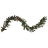 6' X 10" Pre-Lit Decorated Green Pine Artificial Christmas Garland, Warm White LED Lights 1 6' X 10" Pre-Lit Decorated Green Pine Artificial Christmas Garland, Warm White LED Lights -Noel Twinkle Shop northlight s92633 updated 74041.1667535840