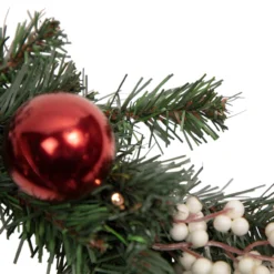 16" Pre-Lit Decorated Green Pine Artificial Christmas Wreath, Warm White LED Lights -Noel Twinkle Shop northlight s92635 3 updated 44088.1667573097