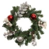 16" Pre-Lit Decorated Green Pine Artificial Christmas Wreath, Warm White LED Lights -Noel Twinkle Shop northlight s92635 updated 52388.1667573096