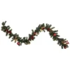 6'x 8" Pre-Lit Decorated Burgundy And Gold Pine Artificial Christmas Garland, Cool White LED Lights 2 6'x 8" Pre-Lit Decorated Burgundy And Gold Pine Artificial Christmas Garland, Cool White LED Lights -Noel Twinkle Shop northlight s92638 updated 19202.1667572202