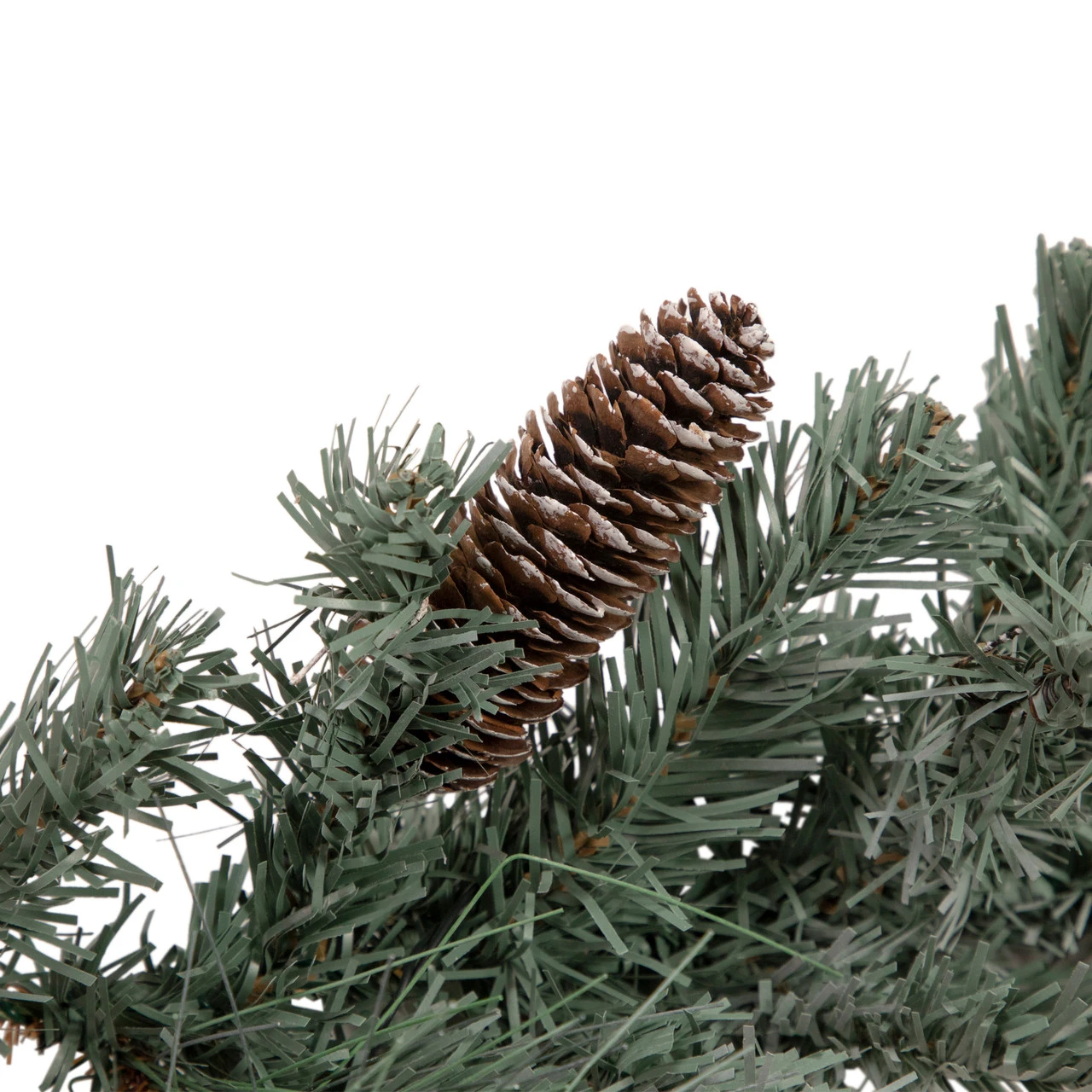 6' X 12" Pre-Lit Decorated Pine Artificial Christmas Garland, Warm White LED Lights 5 6' X 12" Pre-Lit Decorated Pine Artificial Christmas Garland, Warm White LED Lights - Image 3