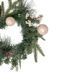 16" Pre-Lit Decorated Mixed Pine And White Berries Artificial Christmas Wreath 9 16" Pre-Lit Decorated Mixed Pine And White Berries Artificial Christmas Wreath -Noel Twinkle Shop northlight s92642 2 updated 50600.1667530236