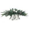 18" Decorated Pine Artificial Christmas Swag With Silver Bells