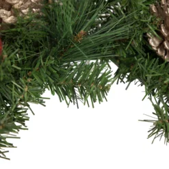 Decorated Red Poinsettia And Rose Artificial Christmas Wreath, 24-inch, Unlit -Noel Twinkle Shop northlight s92644 3 updated 37908.1667530238