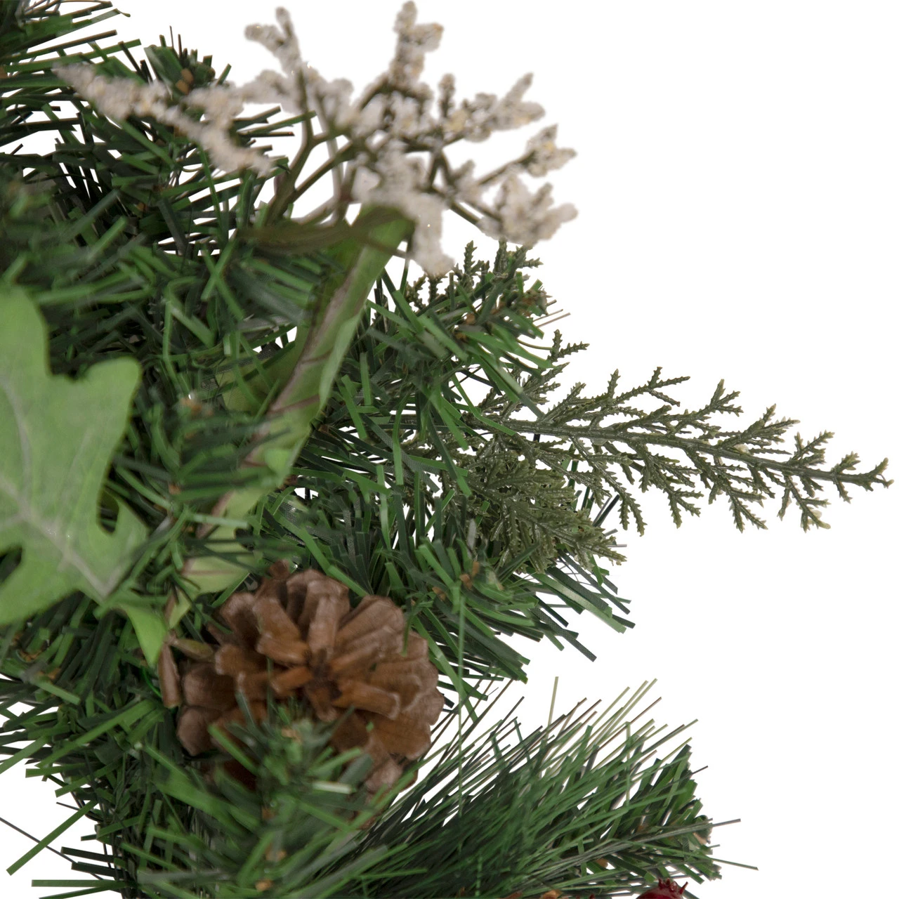 Decorated Natural Pine And Berry Artificial Christmas Wreath, 24-Inch, Unlit 5 Decorated Natural Pine And Berry Artificial Christmas Wreath, 24-Inch, Unlit - Image 3