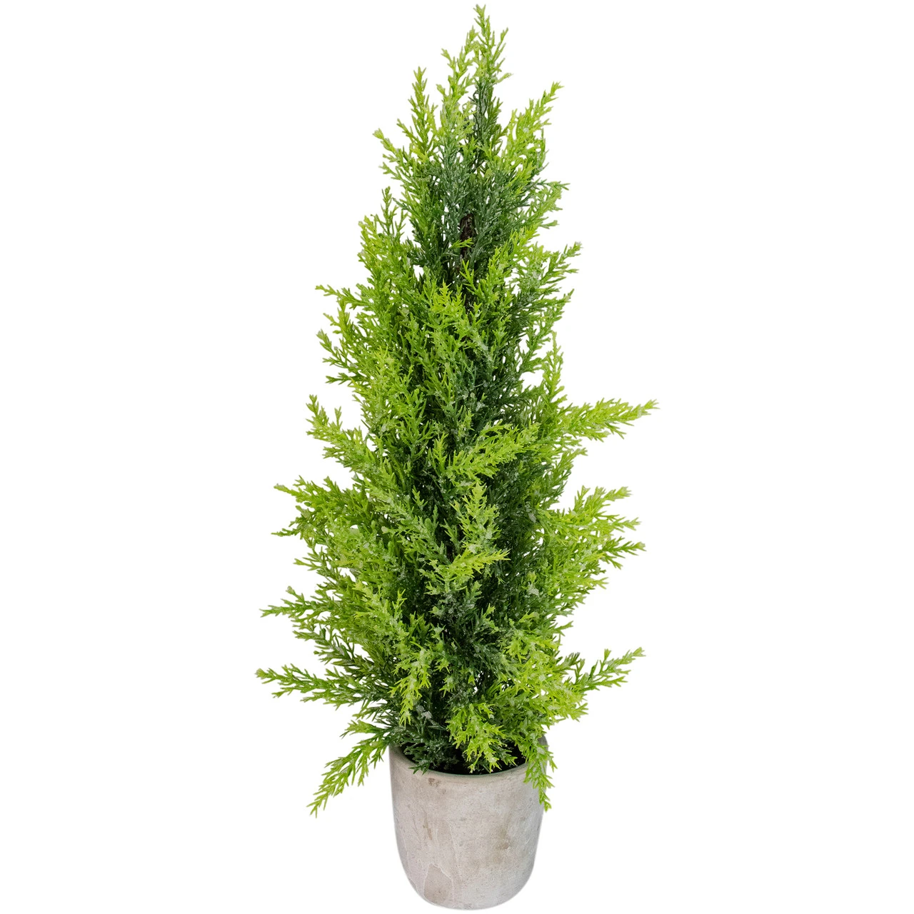 17" Upswept Frosted Cedar Artificial Christmas Tree - Unlit 3 17" Upswept Frosted Cedar Artificial Christmas Tree - Unlit