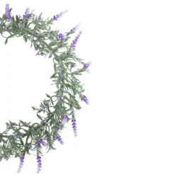 LED Lighted Artificial White/Purple Lavender Spring Wreath- 16-inch, White Lights -Noel Twinkle Shop northlight sf91806 wh pp 1 updated 76188.1667553755