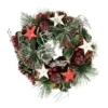 Apples, Stars And Pine Cones Frosted Artificial Christmas Wreath, 10-Inch, Unlit -Noel Twinkle Shop northlight sh03927 1 53229.1672767378