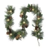 6ft Long Needle Pine With Winter Foliage And Stars Christmas Garland - Unlit -Noel Twinkle Shop northlight sh27131 45092.1667623757
