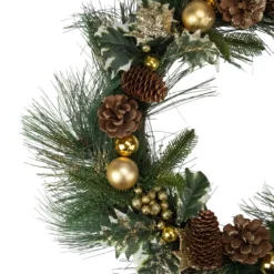 Long Needle Pine With Winter Foliage And Stars Christmas Wreath - 20-Inch, Unlit -Noel Twinkle Shop northlight sh27133 1 10286.1667578084