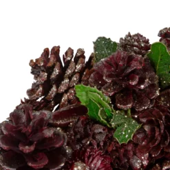 13" Red And Gold Glittered Pine Cone And Berry Christmas Wreath 7 13" Red And Gold Glittered Pine Cone And Berry Christmas Wreath -Noel Twinkle Shop northlight sh89561 4 updated 89465.1667535709