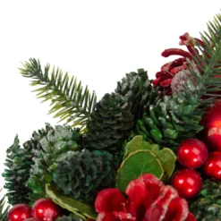 13" Red And Green Pine Cones And Ornaments Christmas Wreath 8 13" Red And Green Pine Cones And Ornaments Christmas Wreath -Noel Twinkle Shop northlight sh89565 4 updated 16356.1667574746