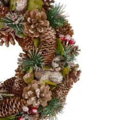 Green And Brown Frosted Pinecones And Bells Christmas Wreath - 13" Unlit 8 Green And Brown Frosted Pinecones And Bells Christmas Wreath - 13" Unlit -Noel Twinkle Shop northlight sh89573 2 updated 65404.1667576944