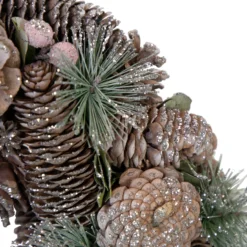 Glittered Pine Cones And Berries Artificial Christmas Wreath, 13-Inch, Unlit -Noel Twinkle Shop northlight sh89585 3 updated2022 62699.1667572563