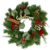 Green And Red "Welcome" Artificial Christmas Wreath - 12-Inch, Unlit -Noel Twinkle Shop northlight sh89630 1 updated 43565.1667572567