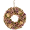 12" Purple And Beige Wooden Floral Spring Wreath With Preserved Artichoke -Noel Twinkle Shop northlight sh91453 1 36099.1680051728