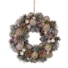Pastel Pink Pine Cones And Stars Glittered Artificial Christmas Wreath, 13-Inch, Unlit -Noel Twinkle Shop northlight sh93278 updated2022 48215.1667530239